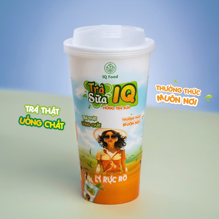 Ly Trà Sữa IQ FOOD - Hồng Trà