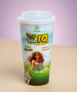 Ly trà sữa IQ FOOD hương Nhài